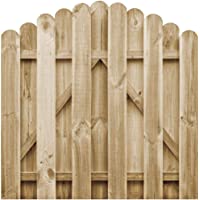 Los mejores  - vidaXL Madera de Pino Puerta Arqueada de Jardín Cancela Patio 100x100 cm